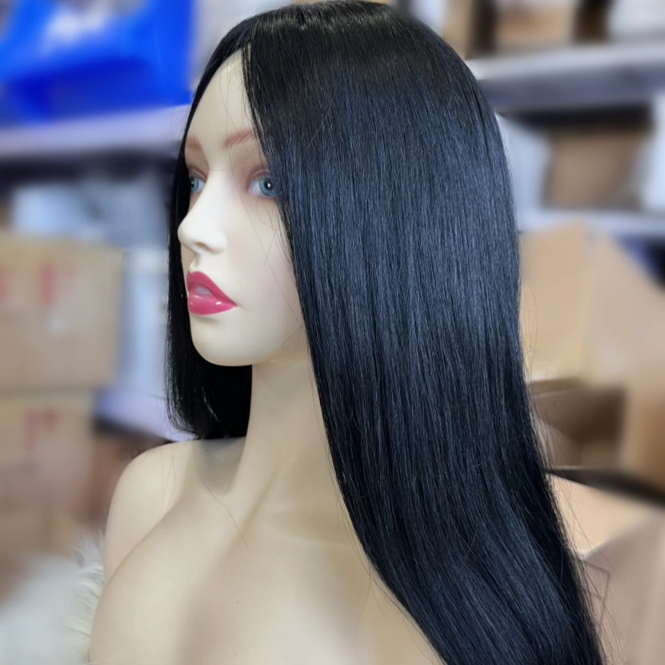 Hot sale Natural color silk top jewish kosher wig sheitel European hair YR0015
